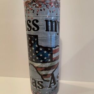 Texas kiss my…. NEW 20oz subulation tumbler